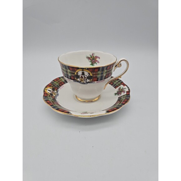 Royal Standard Bonnie Scotland Clan Maclean Tea Cup and Saucer Set - Picture 1 of 11